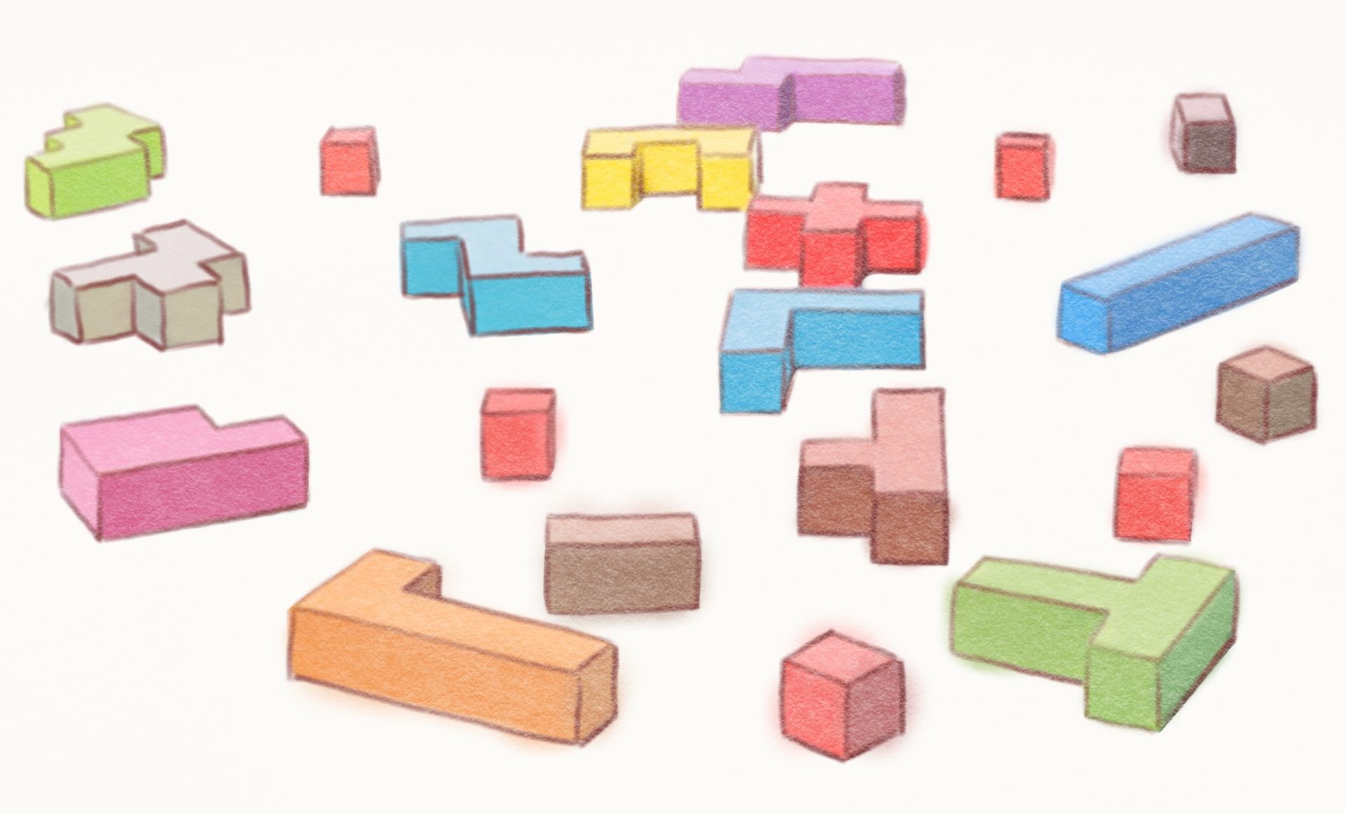イラスト：レゴのようなブロック
